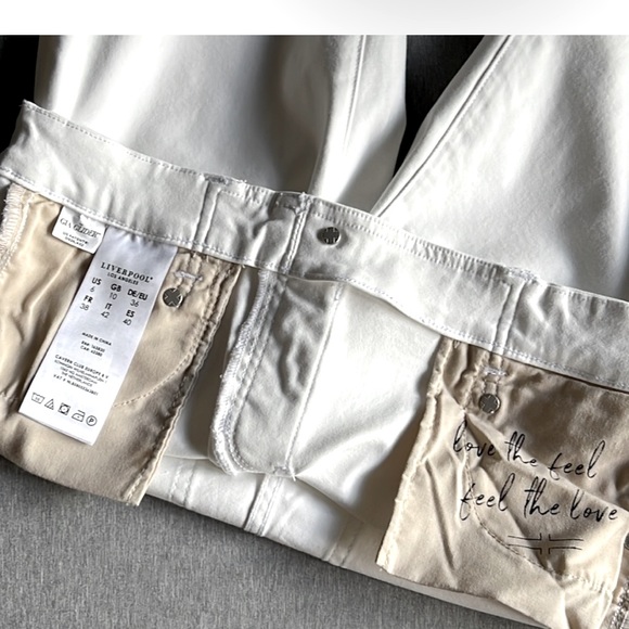 Liverpool White Denims - size 6/28 NWOT - Picture 4 of 9